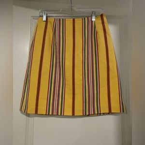 Skirtin Around - New Canaan CT Yellow Striped Skirt